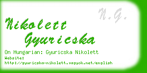 nikolett gyuricska business card